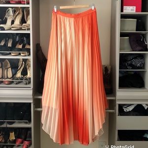 Alice + Olivia Orange Ombré Maxi Skirt-Size 8